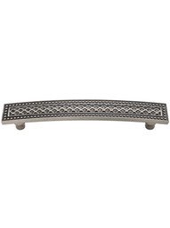 Trevi Drawer Pull - 5 inch Center-to-Center in Antique Pewter.